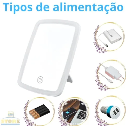 Espelho de mesa com luz de LED - foto 6