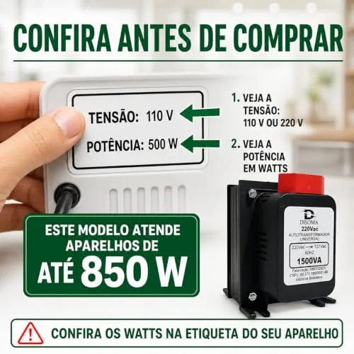 Transformador de voltagem bivolt - foto 3