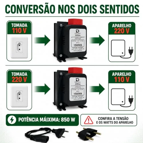 Transformador de voltagem bivolt - foto 6