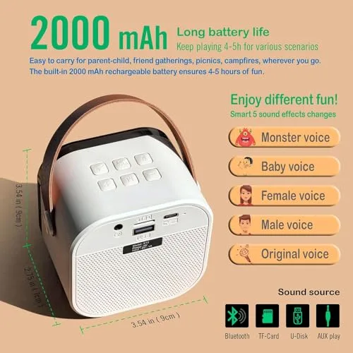 Kit de karaokê com dois microfones - foto 2