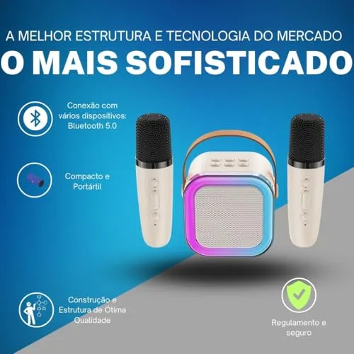 Kit de karaokê com dois microfones - foto 3