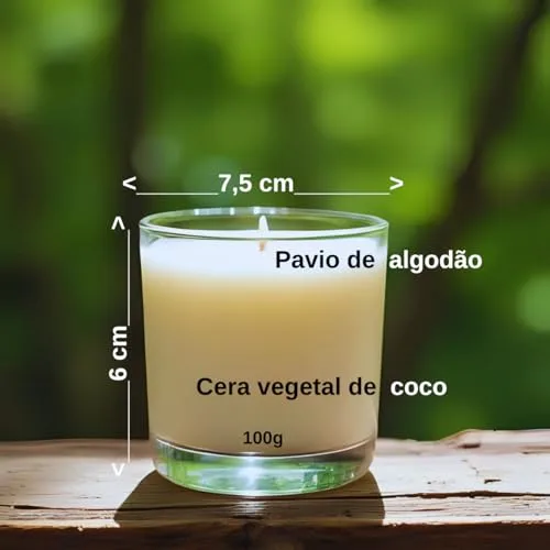 Vela aromática em copo de vidro - foto 2