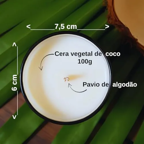 Vela aromática em copo de vidro - foto 3