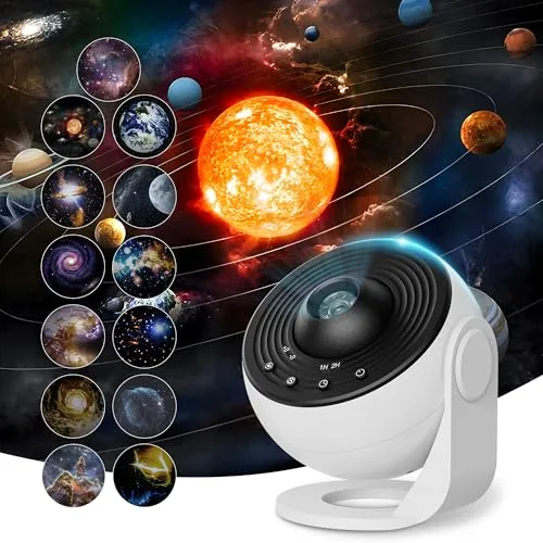 Planetário de mesa com sistema solar