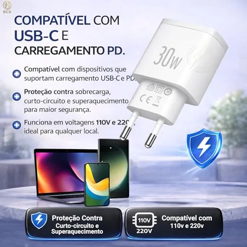 Carregador rápido USB-C - foto 5