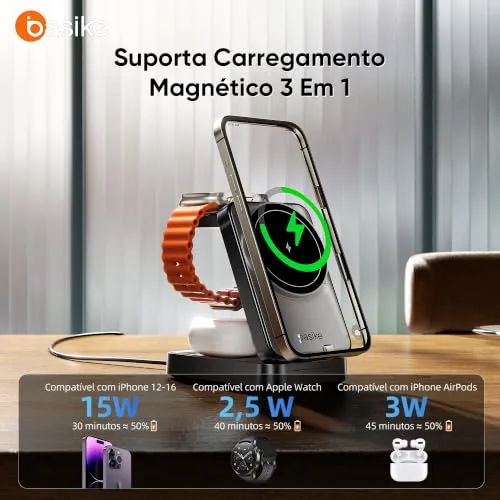 Carregador sem fio três em um - foto 2