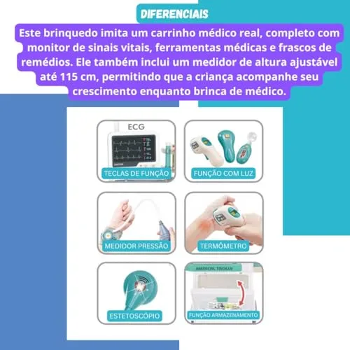 Consultório médico com carrinho hospitalar - foto 4