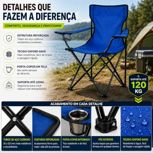 Cadeira dobrável de camping - foto 5