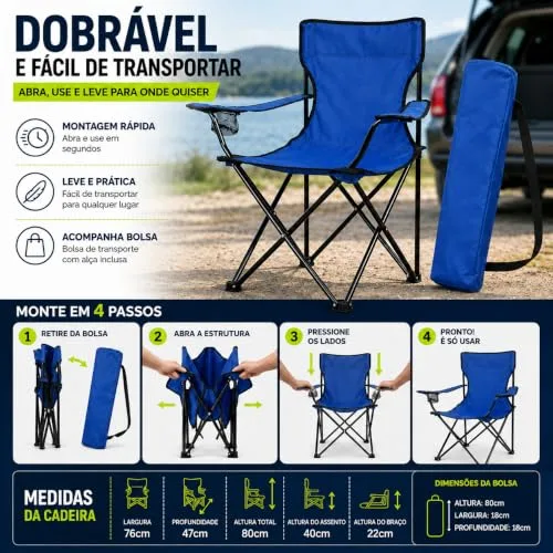 Cadeira dobrável de camping - foto 6