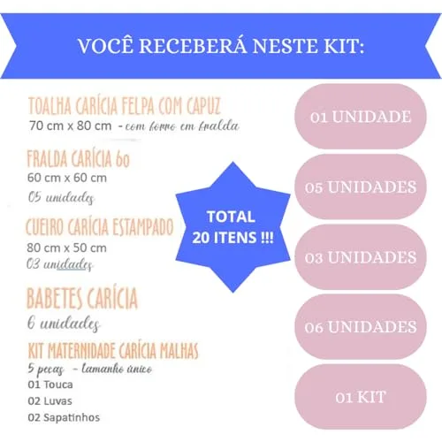 Enxoval de maternidade com vinte peças - foto 2