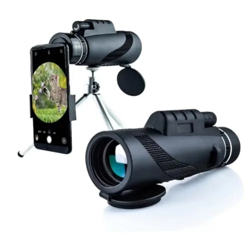 Telescópio monocular com tripé