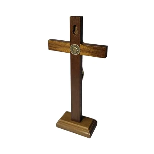 Crucifixo de mesa com São Bento - foto 3