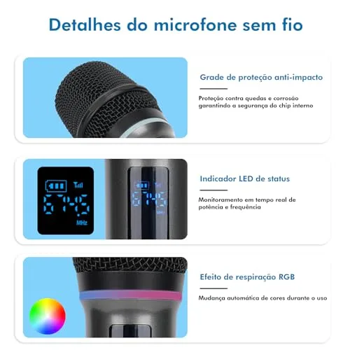 Kit de microfones para karaokê - foto 5