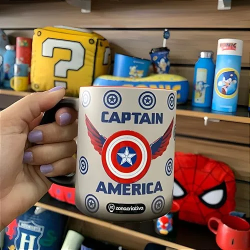 Caneca do Capitão América que muda com o calor - foto 3