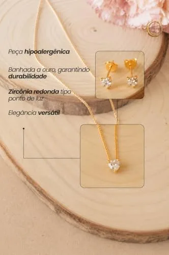 Conjunto de colar e brinco - foto 4