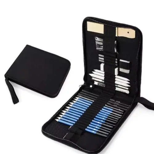 Kit de desenho com carvão