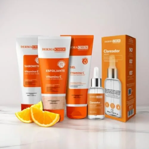 Kit de skincare com vitamina C