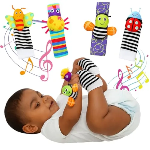 Meias e pulseiras com chocalho