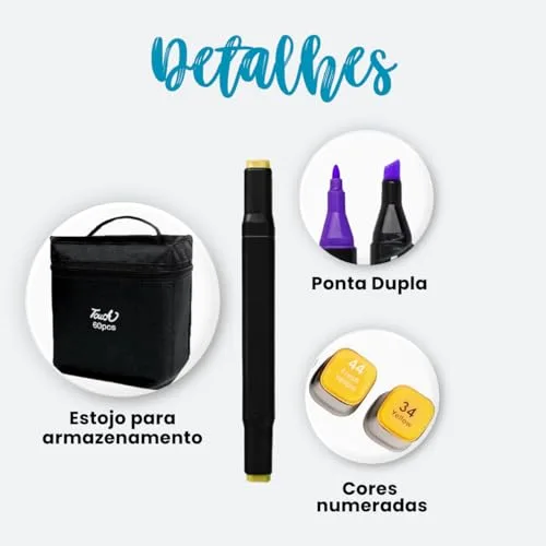 Kit com 120 canetas coloridas - foto 4