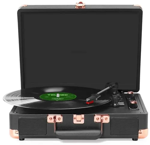 Vitrola portátil com bluetooth