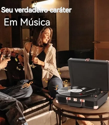 Vitrola portátil com bluetooth - foto 6