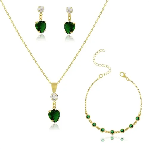 Kit de semijoias banhado a ouro