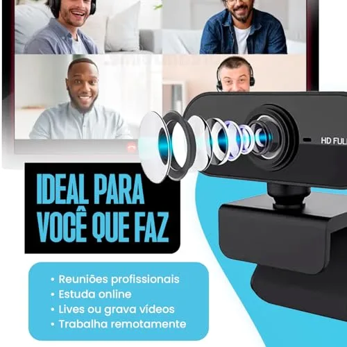 Webcam Full HD com microfone - foto 4