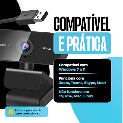 Webcam Full HD com microfone - foto 5