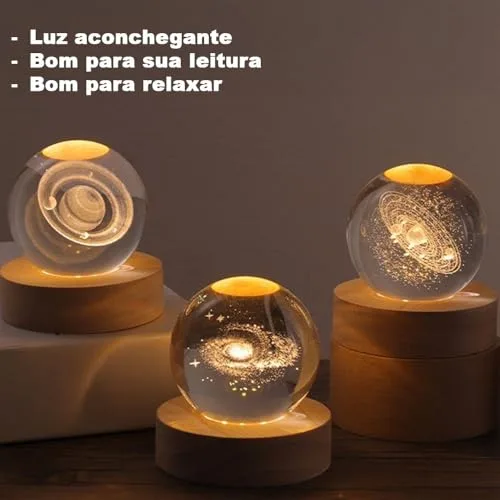 Esfera de cristal com galáxia - foto 2