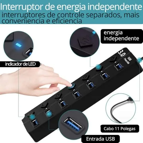 Hub USB para ganhar portas - foto 2