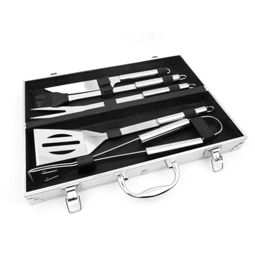 Kit de churrasco em maleta