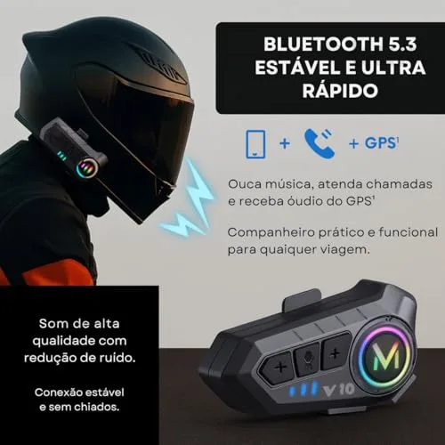 Fone Bluetooth para capacete - foto 3