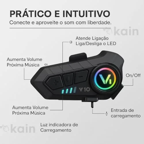 Fone Bluetooth para capacete - foto 5