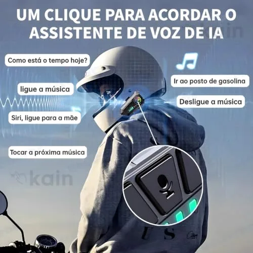 Fone Bluetooth para capacete - foto 6