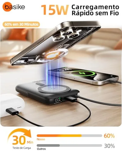Power bank com carregamento sem fio - foto 4