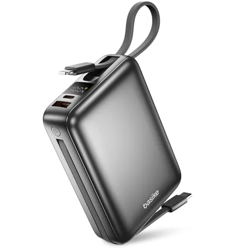 Carregador portátil com cabos integrados