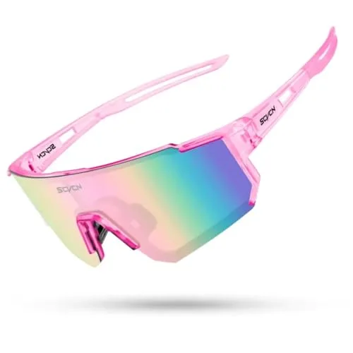 Óculos de sol esportivo rosa