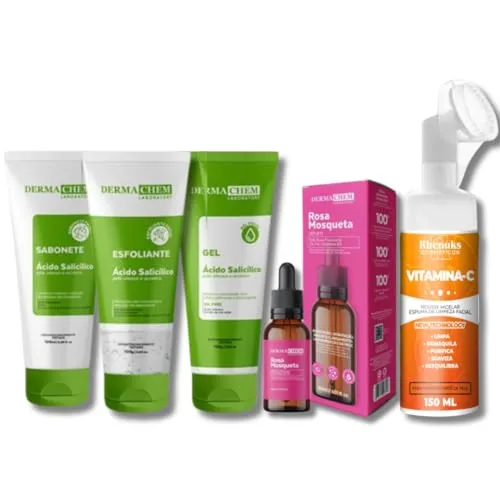 Kit de skincare para pele oleosa