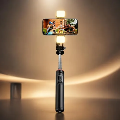 Tripé para celular com luz