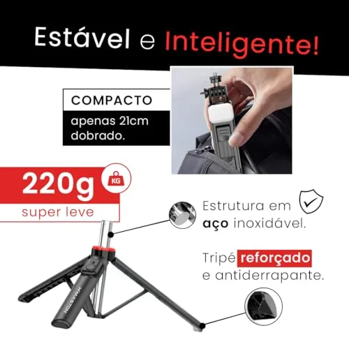 Tripé para celular com luz - foto 5