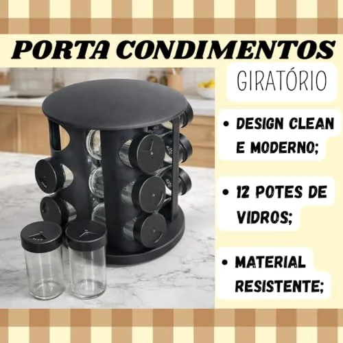 Porta-temperos giratório - foto 2