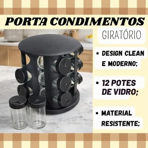 Porta-temperos giratório - foto 2