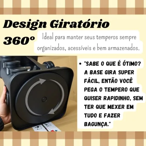 Porta-temperos giratório - foto 3
