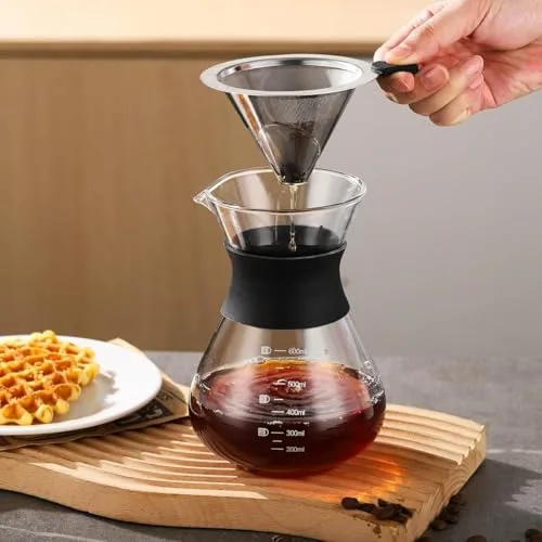 Cafeteira de vidro com filtro permanente - foto 3