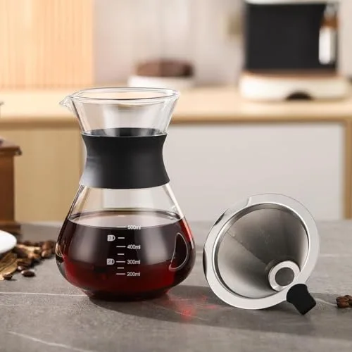 Cafeteira de vidro com filtro permanente - foto 4