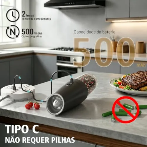 Moedor elétrico de sal e pimenta - foto 5