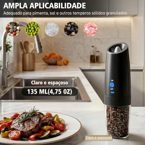 Moedor elétrico de sal e pimenta - foto 6