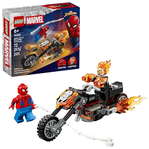 LEGO do Homem-Aranha contra o Motoqueiro Fantasma