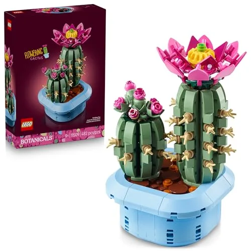 Vaso de LEGO com planta que não murcha