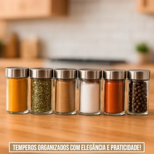 Potes de vidro para tempero - foto 4